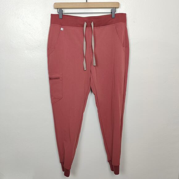 Figs Pants - Figs Zamora Scrub Jogger Pants Womens Medium Dark Cherry Dental Office Medical